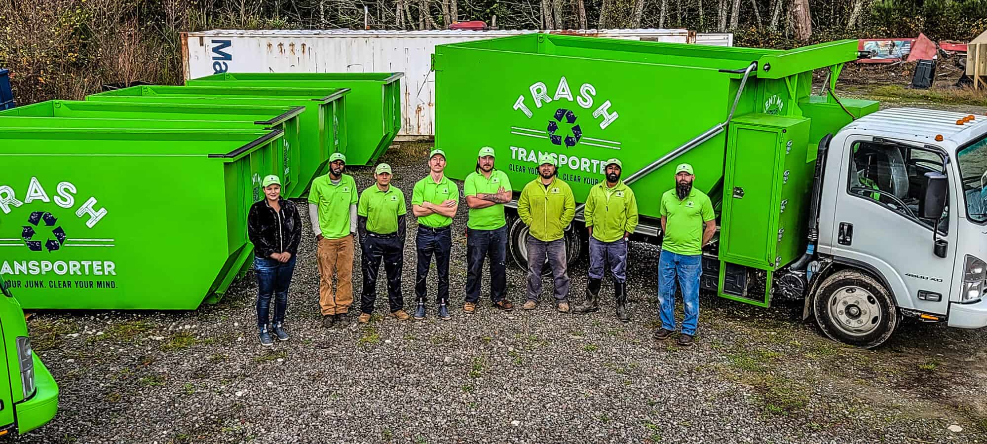 Trash Transporter crew ready for junk removal